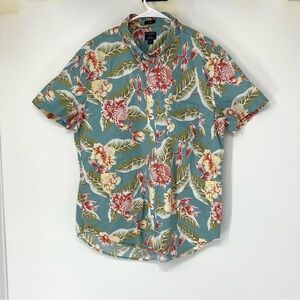 J. Crew flex washed Floral Button Down Shirt large